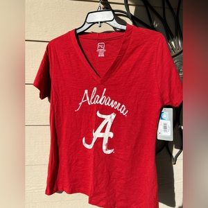 Alabama Pro Edge Short Sleeve Vneck, Large, Splatter Paint print